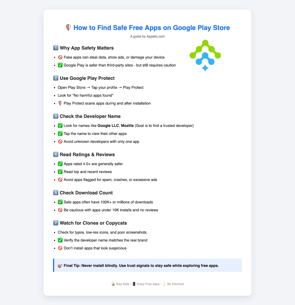 Google Play Store Safety Guide